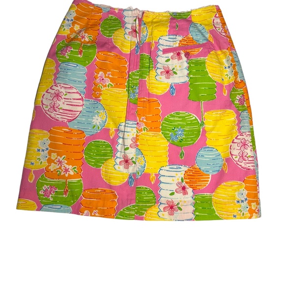 Lilly Pulitzer White Label pink skirt size 2. Unfinished hem design. Super cute - Picture 2 of 15